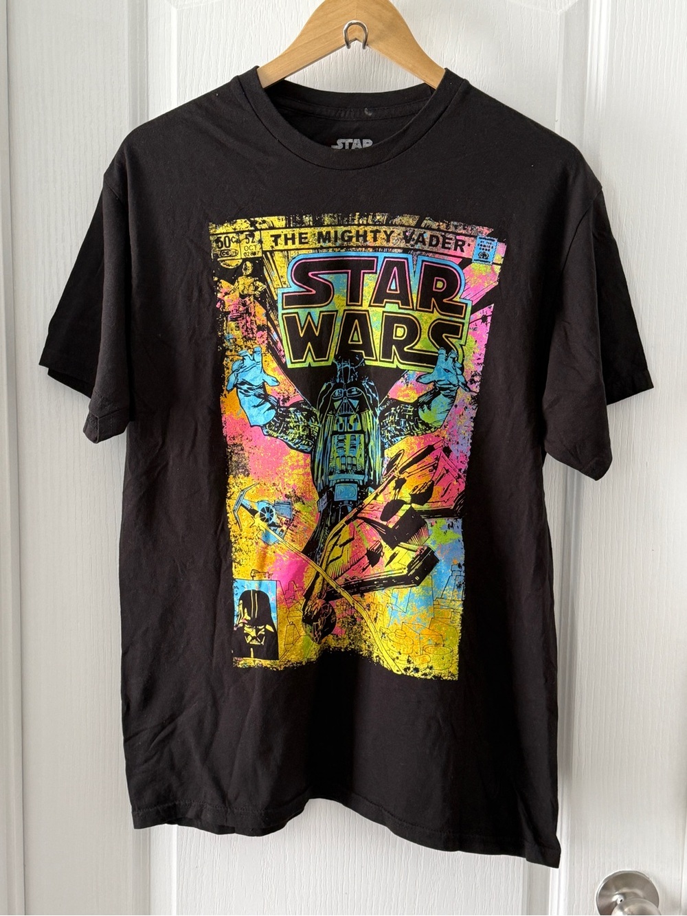 Star Wars The Mighty Vader Comic Book Graphic T Shirt Size L